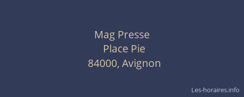 Mag Presse