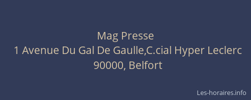 Mag Presse