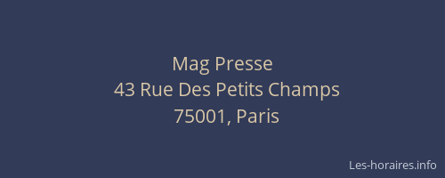 Mag Presse