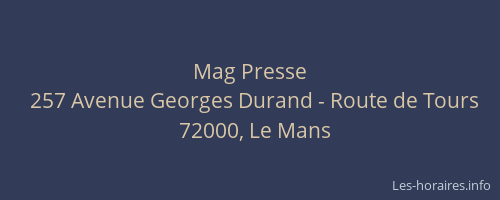 Mag Presse