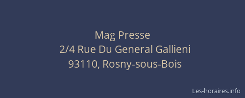 Mag Presse