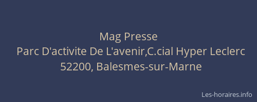 Mag Presse