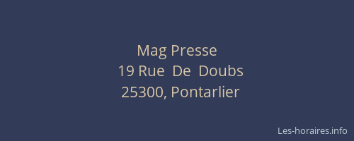 Mag Presse