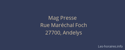 Mag Presse