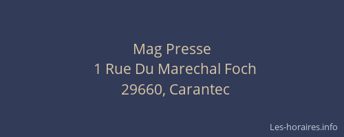 Mag Presse