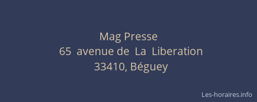 Mag Presse