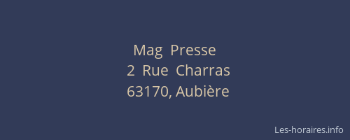 Mag  Presse