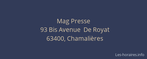 Mag Presse