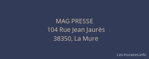 MAG PRESSE