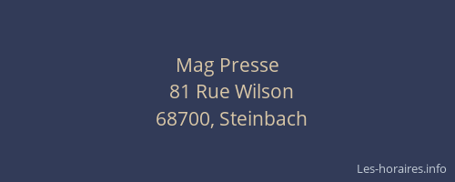 Mag Presse
