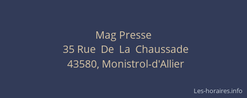 Mag Presse