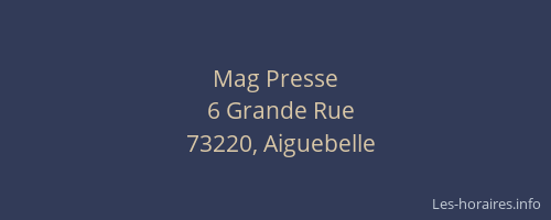Mag Presse