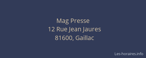 Mag Presse