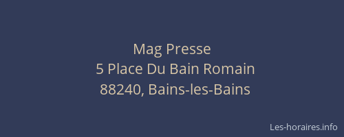 Mag Presse