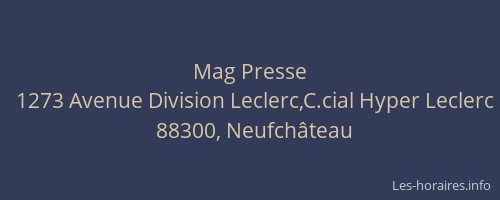 Mag Presse