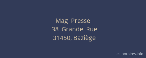 Mag  Presse
