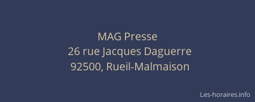 MAG Presse