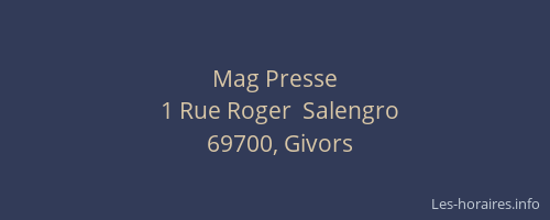 Mag Presse