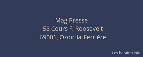Mag Presse