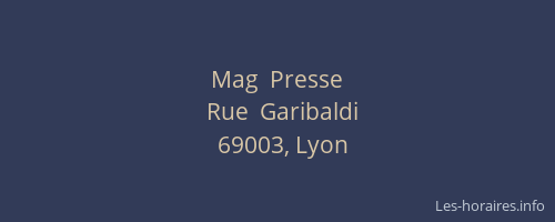 Mag  Presse