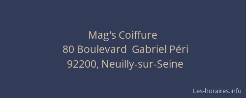 Mag's Coiffure