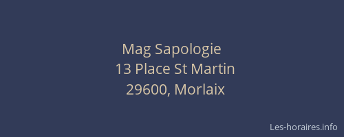 Mag Sapologie