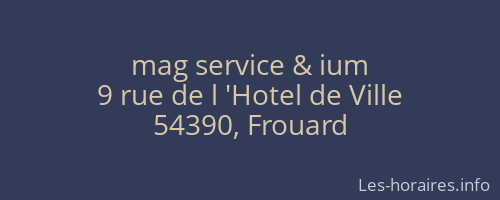mag service & ium