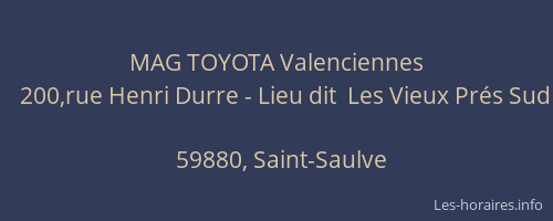 MAG TOYOTA Valenciennes