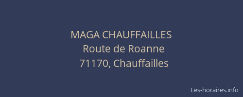 MAGA CHAUFFAILLES
