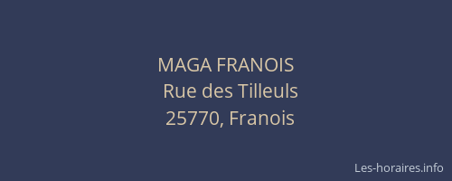 MAGA FRANOIS