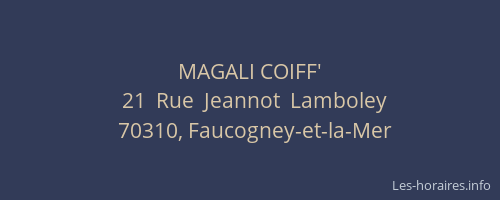 MAGALI COIFF'