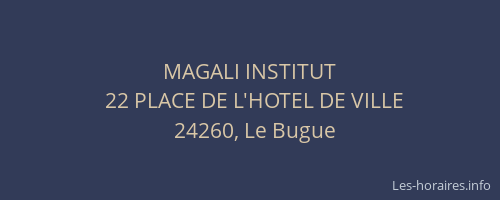 MAGALI INSTITUT