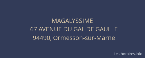 MAGALYSSIME