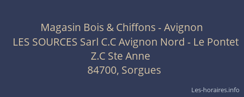 Magasin Bois & Chiffons - Avignon