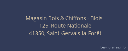 Magasin Bois & Chiffons - Blois