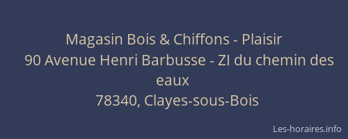Magasin Bois & Chiffons - Plaisir
