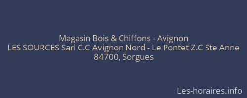 Magasin Bois & Chiffons - Avignon