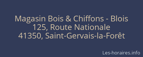 Magasin Bois & Chiffons - Blois