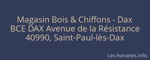 Magasin Bois & Chiffons - Dax