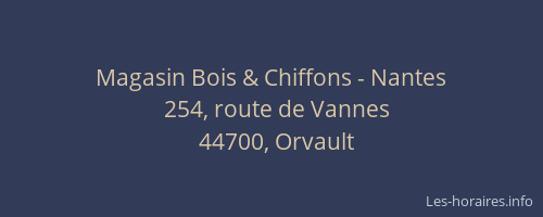 Magasin Bois & Chiffons - Nantes
