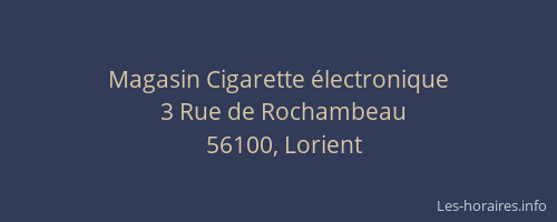 Magasin Cigarette électronique