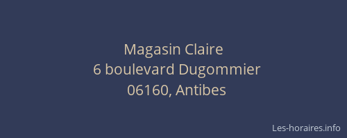 Magasin Claire
