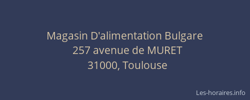 Magasin D'alimentation Bulgare