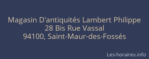 Magasin D'antiquités Lambert Philippe