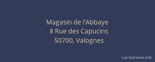 Magasin de l'Abbaye