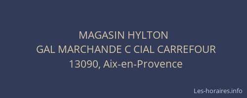 MAGASIN HYLTON