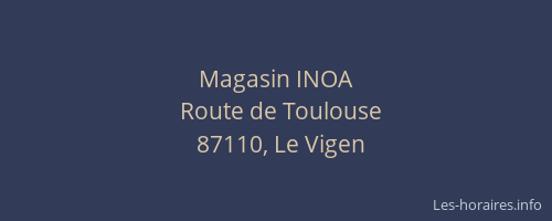 Magasin INOA