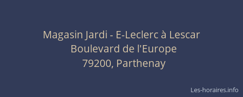 Magasin Jardi - E-Leclerc &agrave; Lescar