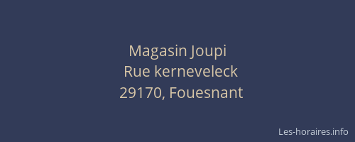 Magasin Joupi