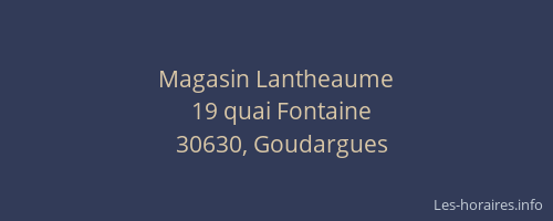 Magasin Lantheaume